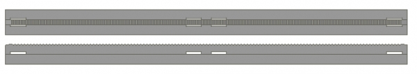 Lego Eisenbahnschiene gerade (3228b)