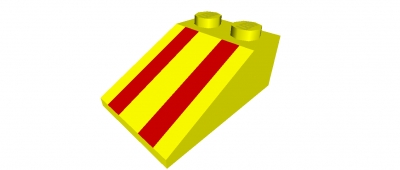 Lego Schrägstein 33 bedruckt (3298p17)