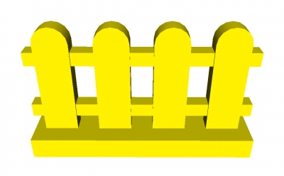 Lego Lattenzaun 1 x 4 x 2 (33303)