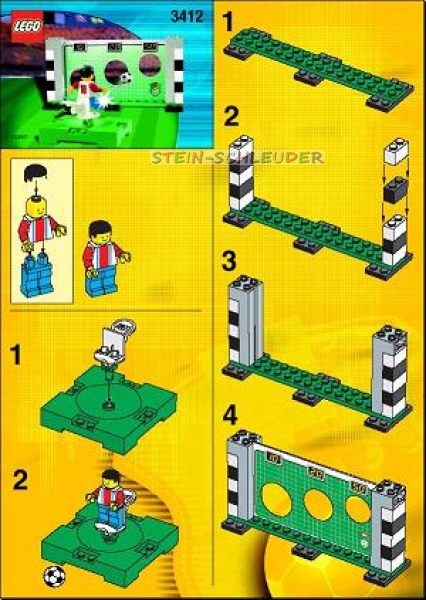 Lego Bauanleitung -Punkt schießen- (3412)