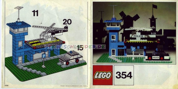 Legoland Bauanleitung -Police heliport- (B_354)