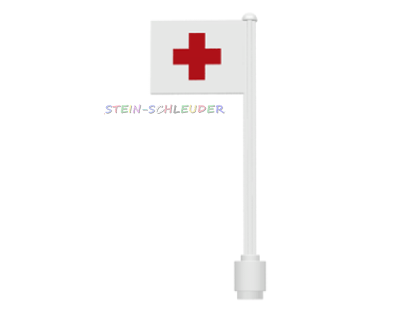 Lego Flagge mit Aufkleber -Schweiz- (3596pb23)