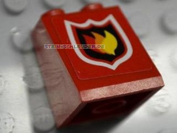 Lego Schrägstein 2 x 2 x 2 mit Sticker (3678bpb039)