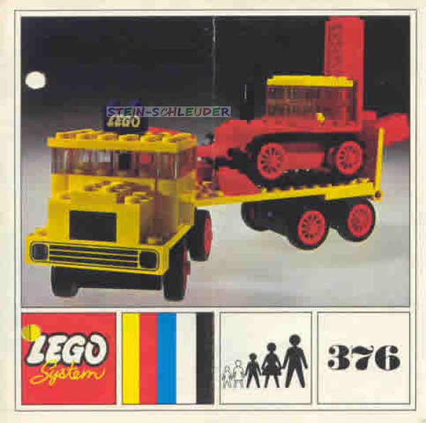 Lego Bauanleitung -Low-Loader with Excavator- (376)