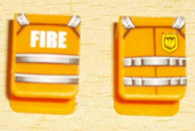 Lego Minifigur Weste mit Sticker (3840pb07)