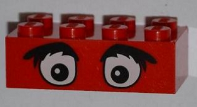 Lego Basisstein 2 x 4 bedruckt (3001px11)