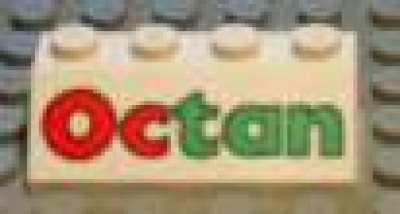 Lego Schrägstein 2 x 4  bedruckt (3037px10)