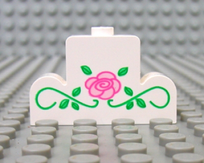 Lego Stein 1 x 4 x 2 seitl. abgerundet bedruckt (4088px2)