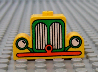 Lego Stein 1 x 4 x 2 seitl. abgerundet bedruckt (4088px4)