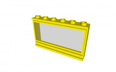 Lego Fenster  1 x 6 x 3 (604)