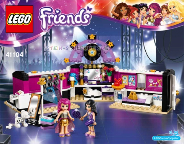 Lego Friends Bauanleitung -Pop Star Dressing Room- (41104)
