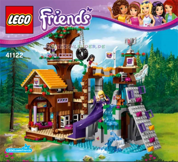 Lego Friends Bauanleitung -LegoAdventure Camp Tree House- (41122)