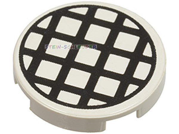 Lego Fliese 2 x 2 rund bedruckt (4150p01)
