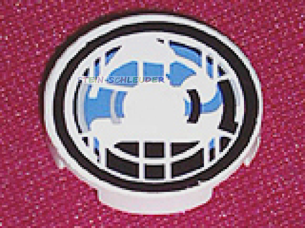 Lego Fliese 2 x 2 rund mit Sticker (4150pb028)