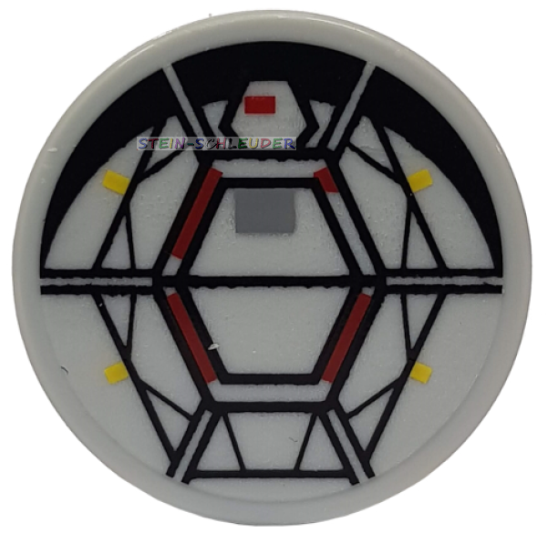 Lego Fliese 2 x 2 rund mit Sticker (4150pb169)