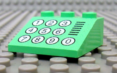 Lego Schrägstein 3 x 3 bedruckt (4161px1)
