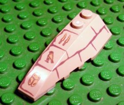 Lego Keilstein 2 x 6 bedruckt (41748pb38)