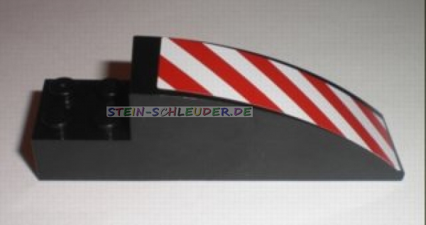 Lego Keilstein 8 x 2 x 2 mit Sticker (41766pb01R)