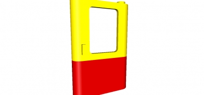 Lego Zugtür 1 x 4 x 5 rechts bedruckt (4182p02)