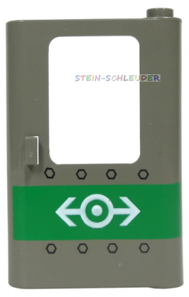 Lego Zugtür 1 x 4 x 5 rechts bedruckt (4182pb001)