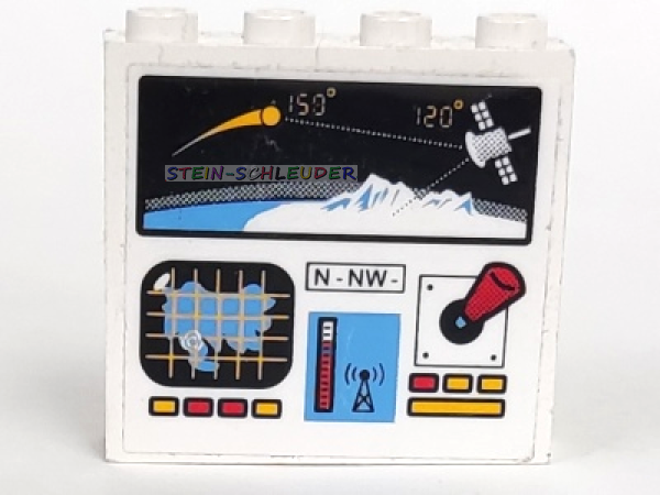 Lego Paneele 1 x 4 x 3 mit Sticker (4215pb017)