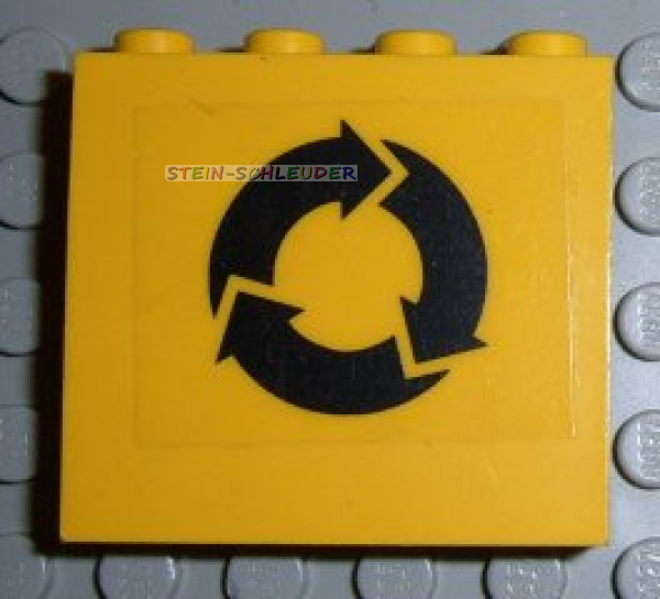 Lego Paneele 1 x 4 x 3 mit Sticker (4215pb041)
