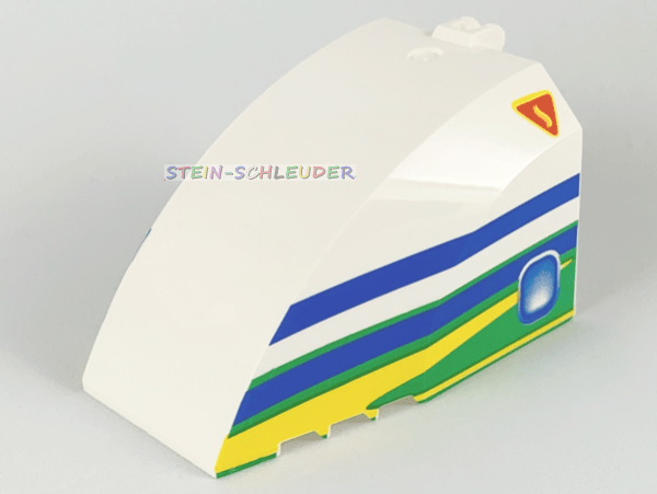 Lego Scharnier/Windschutz 8 x 6 x 4 bedruckt (42602pb02)