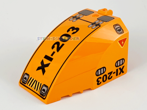 Lego Scharnier/Windschutz 8 x 6 x 4 bedruckt (42602pb03)