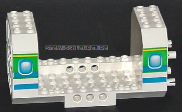 Lego Flugzeugrumpf 6 x 12 x 5 bedruckt (42605pb01)