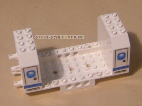 Lego Flugzeugrumpf 6 x 12 x 5 bedruckt (42605pb02)