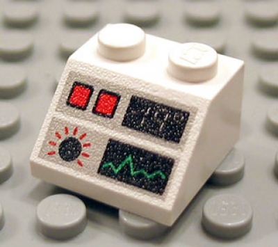 Lego Schrägstein 45 bedruckt (3039px37)