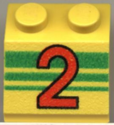 Lego Schrägstein 45 bedruckt (3039px54)