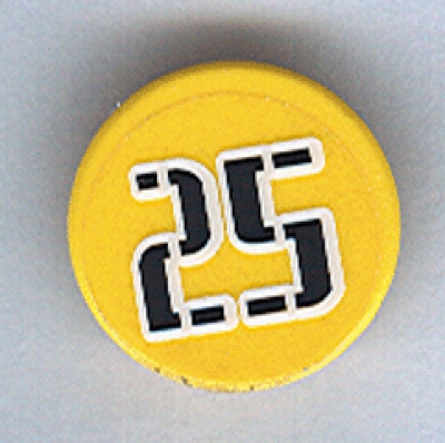 Lego Verkehrsschild mit Clip und Aufkleber (30261pb008)