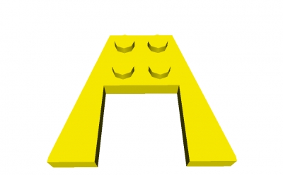 Lego Diagonalplatte 4 x 4  (43719)