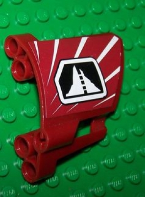 Lego Technik Verkleidungspaneel #22 mit Sticker (44352pb08)