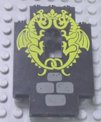 Lego Wand 2 x 5 x 6 bedruckt (4444px2)