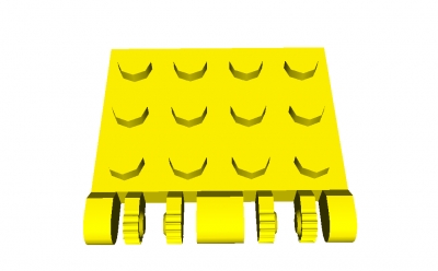 Lego Scharnierplatte 4 x 4 (44570)