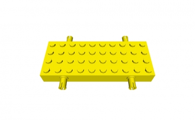 Lego  Autobasis 4 x 10 mit Pins (30076)
