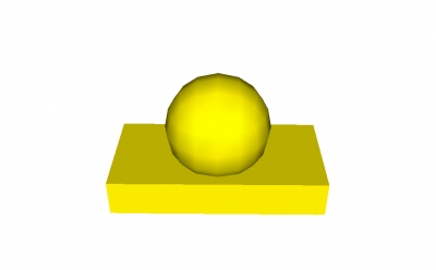 Lego Fliese 1 x 2 mit Kugel (70942)