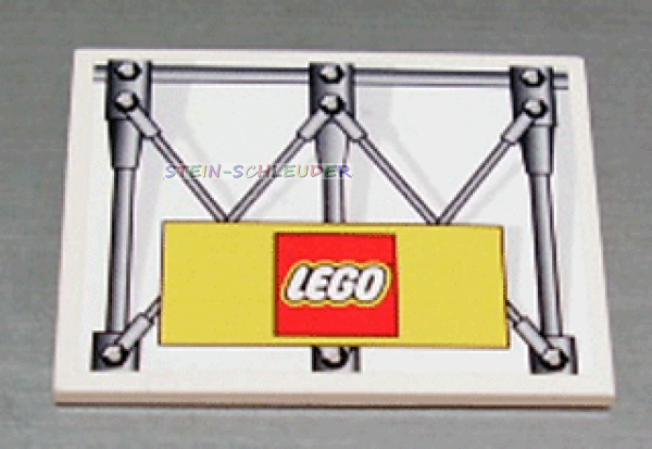 Lego Schrägstein 6 x 8 mit Sticker (4515pb009)
