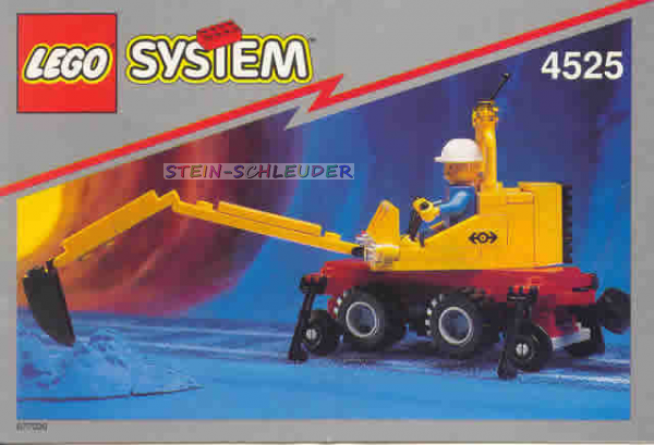 Lego Eisenbahn Anleitung -Road and Rail Repair- (B_4525)