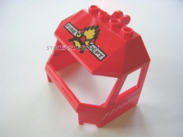 Lego Windschutz  4 x 6 x 4 bedruckt (45406pb003)