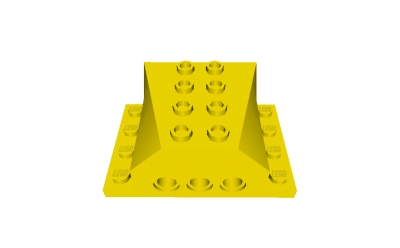 Lego Keilstein 4 x 4 mit seitl. Platten 1 x 4 (45407)