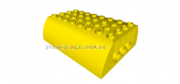 Lego Zylinderoberteil 6 x 8 x 4 (45411)