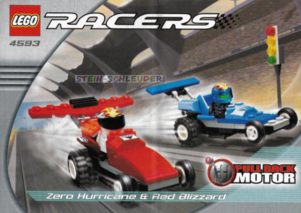 Lego Bauanleitung -Zero Hurricane & Red Blizzard- (4593)