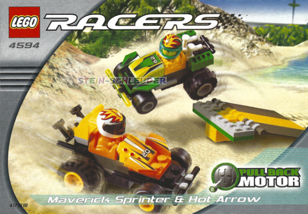 Lego Bauanleitung -Maverick Sprinter & Hot Arrow- (4594)
