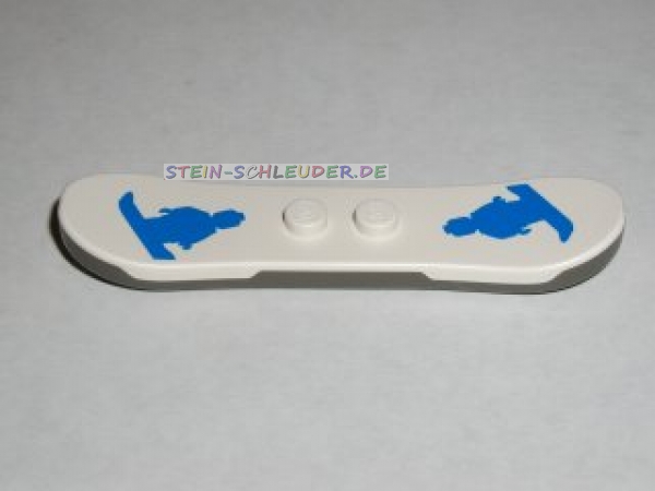 Lego Minfigur Snowboard bedruckt (46203pb03c01)