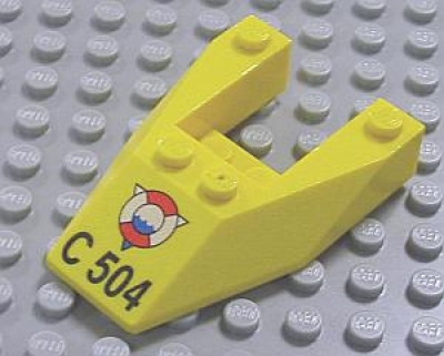 Lego Keilstein 6 x 4 bedruckt (6153apb04)