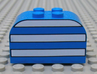 Lego Stein 2 x 4 x 2 abgerundet mit Aufdruck (4744px4)