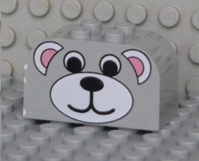 Lego Stein 2 x 4 x 2 abgerundet mit Aufdruck (4744px47)